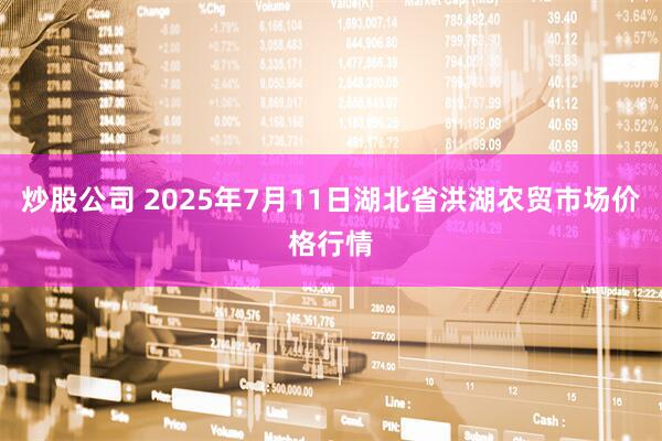 炒股公司 2025年7月11日湖北省洪湖农贸市场价格行情